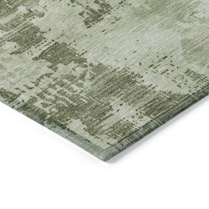Homeroots 3' Beige And Gray Abstract Washable Indoor Outdoor Area Rug For Versatile Home Decor Solutions 3' X 5' Polyester 602731