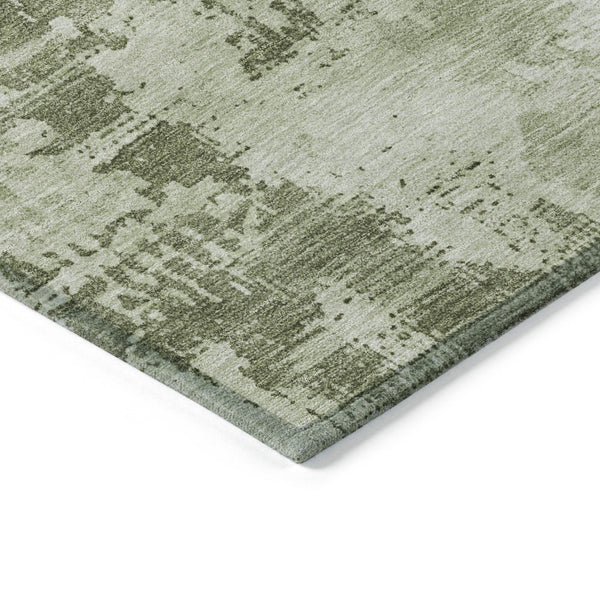 Homeroots 3' Beige And Gray Abstract Washable Indoor Outdoor Area Rug For Versatile Home Decor Solutions 5' X 8' Polyester 602732