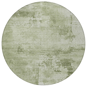 Homeroots 3' Beige And Gray Abstract Washable Indoor Outdoor Area Rug For Versatile Home Decor Solutions 8' Round Polyester 602733