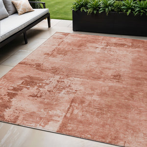 Homeroots 3' Beige And Gray Abstract Washable Indoor Outdoor Area Rug For Versatile Home Decor Solutions 5' X 8' Polyester 602738