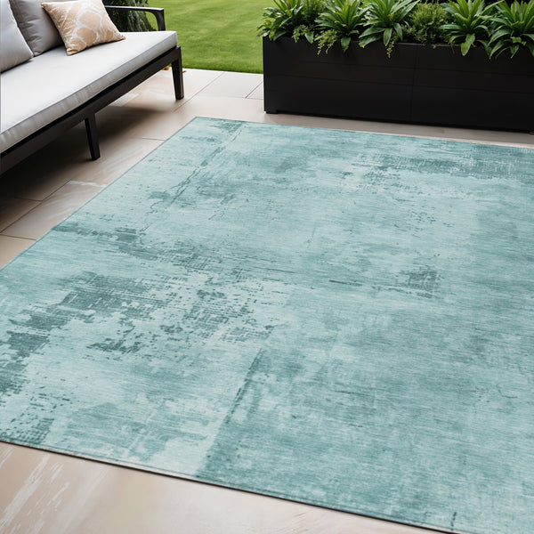 Homeroots 3' Beige And Gray Abstract Washable Indoor Outdoor Area Rug For Versatile Home Decor Solutions 5' X 8' Polyester 602750
