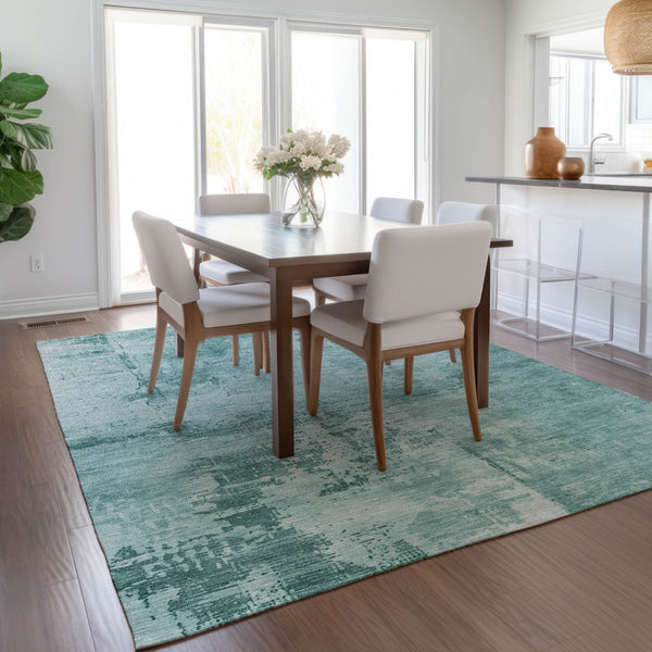 Homeroots 3' Beige And Gray Abstract Washable Indoor Outdoor Area Rug For Versatile Home Decor Solutions 10' X 14' Polyester 602754