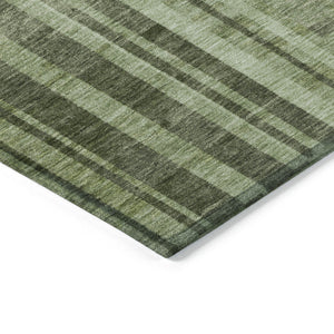 Homeroots 3' Blush And Brown Striped Washable Area Rug – Perfect For Indoor And Outdoor Spaces, Durable Design 5' X 8' Polyester 602774