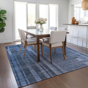 Homeroots 3' Blush And Brown Striped Washable Area Rug – Perfect For Indoor And Outdoor Spaces, Durable Design 3' X 5' Polyester 602791