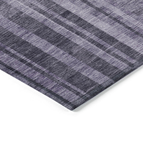Homeroots 3' Blush And Brown Striped Washable Area Rug – Perfect For Indoor And Outdoor Spaces, Durable Design 3' X 5' Polyester 602803