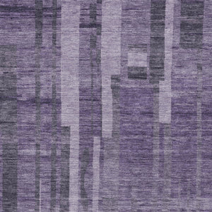 Homeroots 3' Blush And Brown Striped Washable Area Rug – Perfect For Indoor And Outdoor Spaces, Durable Design 3' X 5' Polyester 602803