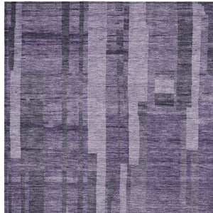 Homeroots 3' Blush And Brown Striped Washable Area Rug – Perfect For Indoor And Outdoor Spaces, Durable Design 8' X 10' Polyester 602806