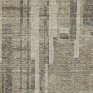 Homeroots 3' Blush And Brown Striped Washable Area Rug – Perfect For Indoor And Outdoor Spaces, Durable Design 3' X 5' Polyester 602815