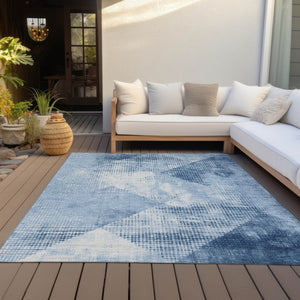 Homeroots 3' Brown And Beige Geometric Washable Area Rug – Perfect For Indoor And Outdoor High Traffic Spaces 9' X 12' Polyester 602855