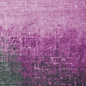 Homeroots 3' Blush And Dark Gray Ombre Washable Area Rug - Perfect For Indoor And Outdoor Spaces, Durable Design 5' X 8' Polyester 602858