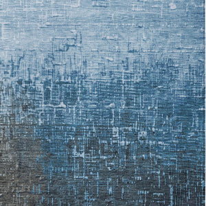 Homeroots 3' Blush And Dark Gray Ombre Washable Area Rug - Perfect For Indoor And Outdoor Spaces, Durable Design 3' X 5' Polyester 602863