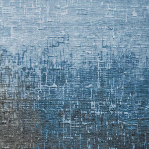 Homeroots 3' Blush And Dark Gray Ombre Washable Area Rug - Perfect For Indoor And Outdoor Spaces, Durable Design 8' X 10' Polyester 602866