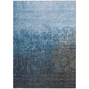 Homeroots 3' Blush And Dark Gray Ombre Washable Area Rug - Perfect For Indoor And Outdoor Spaces, Durable Design 10' X 14' Polyester 602868