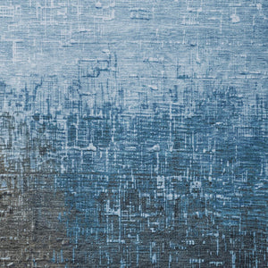 Homeroots 3' Blush And Dark Gray Ombre Washable Area Rug - Perfect For Indoor And Outdoor Spaces, Durable Design 10' X 14' Polyester 602868