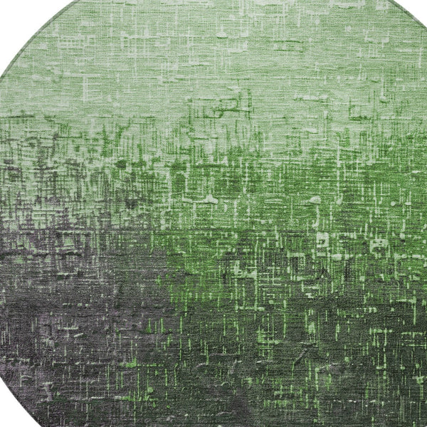 Homeroots 3' Blush And Dark Gray Ombre Washable Area Rug - Perfect For Indoor And Outdoor Spaces, Durable Design 8' Round Polyester 602871