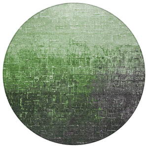 Homeroots 3' Blush And Dark Gray Ombre Washable Area Rug - Perfect For Indoor And Outdoor Spaces, Durable Design 8' Round Polyester 602871