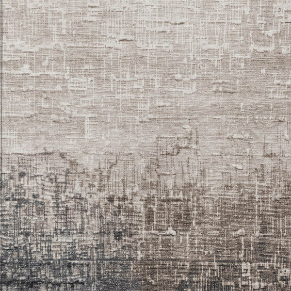 Homeroots 3' Blush And Dark Gray Ombre Washable Area Rug - Perfect For Indoor And Outdoor Spaces, Durable Design 8' X 10' Polyester 602878