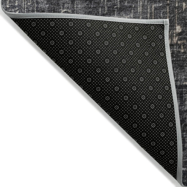 HomeRoots 9' X 12' Khaki to Dark Gray Ombre Area Rug - Versatile Indoor/Outdoor, Easy-Care, Modern Design 602879