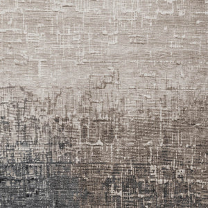 Homeroots 3' Blush And Dark Gray Ombre Washable Area Rug - Perfect For Indoor And Outdoor Spaces, Durable Design 9' X 12' Polyester 602879