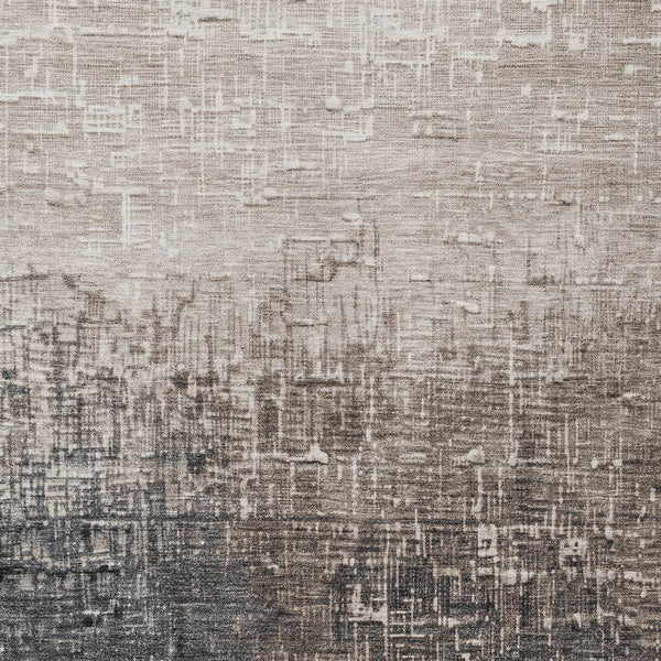 Homeroots 3' Blush And Dark Gray Ombre Washable Area Rug - Perfect For Indoor And Outdoor Spaces, Durable Design 9' X 12' Polyester 602879