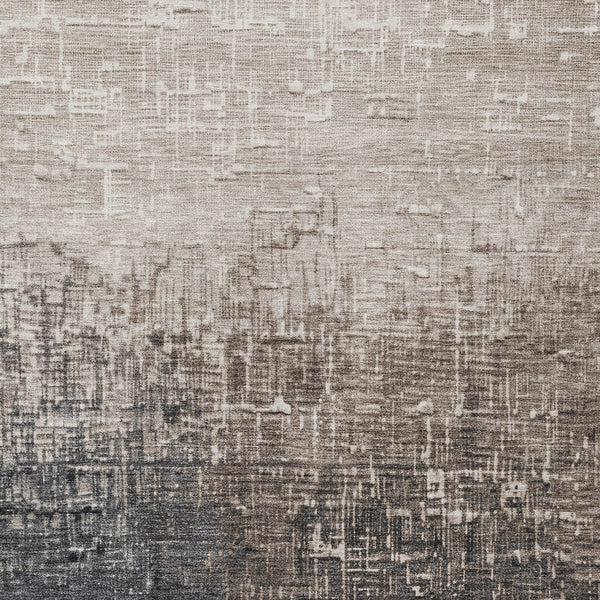 Homeroots 3' Blush And Dark Gray Ombre Washable Area Rug - Perfect For Indoor And Outdoor Spaces, Durable Design 10' X 14' Polyester 602880