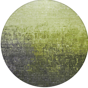 Homeroots 3' Blush And Dark Gray Ombre Washable Area Rug - Perfect For Indoor And Outdoor Spaces, Durable Design 8' Round Polyester 602883