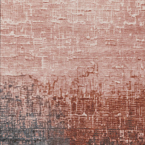 Homeroots 3' Blush And Dark Gray Ombre Washable Area Rug - Perfect For Indoor And Outdoor Spaces, Durable Design 5' X 8' Polyester 602888