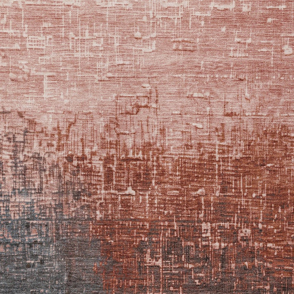 HomeRoots 9' X 12' Ombre Blush and Dark Gray Area Rug – Stylish, Washable, Durable for Indoor & Outdoor Use 602891