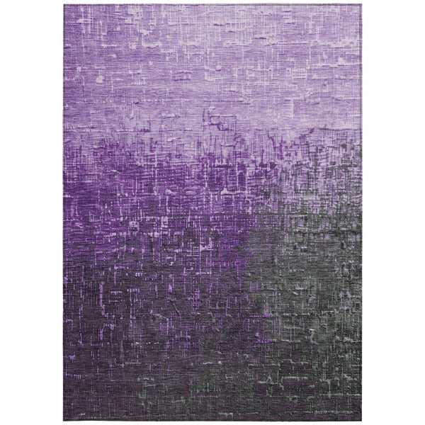 Homeroots 3' Blush And Dark Gray Ombre Washable Area Rug - Perfect For Indoor And Outdoor Spaces, Durable Design 3' X 5' Polyester 602893