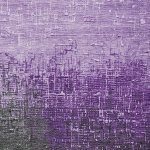 Homeroots 3' Blush And Dark Gray Ombre Washable Area Rug - Perfect For Indoor And Outdoor Spaces, Durable Design 8' X 10' Polyester 602896