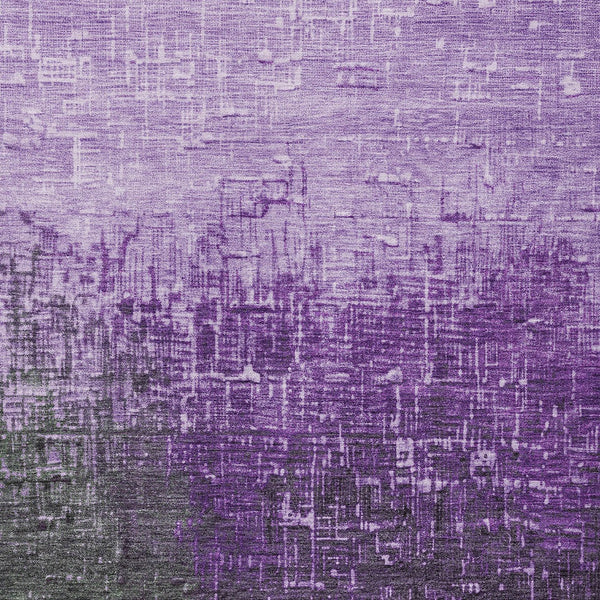 Homeroots 3' Blush And Dark Gray Ombre Washable Area Rug - Perfect For Indoor And Outdoor Spaces, Durable Design 8' X 10' Polyester 602896