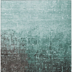 Homeroots 3' Blush And Dark Gray Ombre Washable Area Rug - Perfect For Indoor And Outdoor Spaces, Durable Design 3' X 5' Polyester 602899