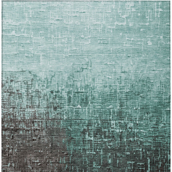 Homeroots 3' Blush And Dark Gray Ombre Washable Area Rug - Perfect For Indoor And Outdoor Spaces, Durable Design 3' X 5' Polyester 602899