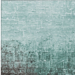 Homeroots 3' Blush And Dark Gray Ombre Washable Area Rug - Perfect For Indoor And Outdoor Spaces, Durable Design 9' X 12' Polyester 602903