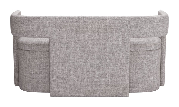 Homeroots 54" Gray Fabric Upholstered Storage Bench With Flip Top - Stylish & Functional Solution For Any Room   602905