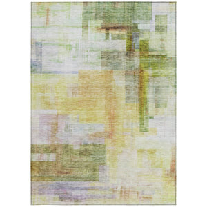 HomeRoots 5' Vibrant Abstract Washable Area Rug - Durable Indoor/Outdoor Design for Modern Spaces & Foyers 5' X 8' 602933