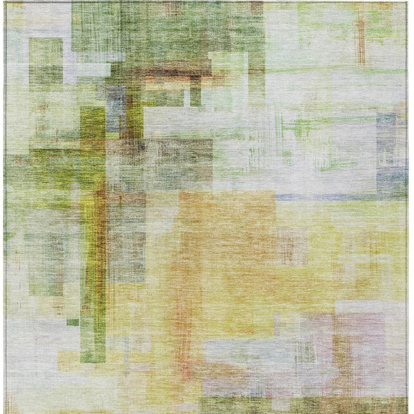 HomeRoots 5' Vibrant Abstract Washable Area Rug - Durable Indoor/Outdoor Design for Modern Spaces & Foyers 10' X 14' 602937