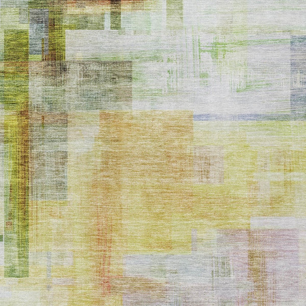 HomeRoots 5' Vibrant Abstract Washable Area Rug - Durable Indoor/Outdoor Design for Modern Spaces & Foyers 10' X 14' 602937