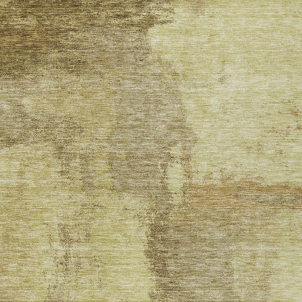 Homeroots 3' Brown & Light Yellow Abstract Rug – Stylish Washable Indoor/Outdoor Area Rug For Any Space 5' X 8' Polyester 602946