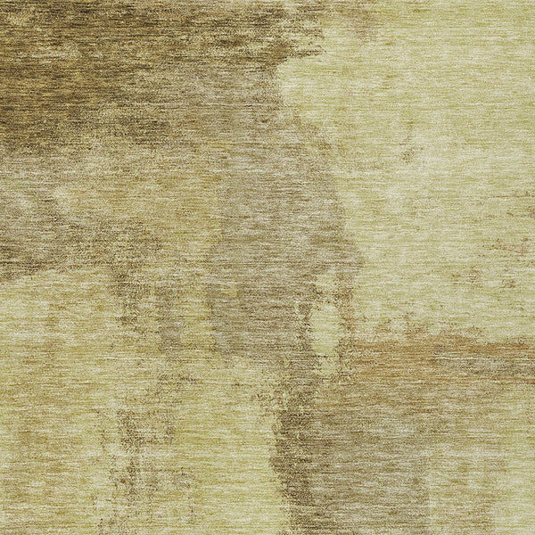 Homeroots 3' Brown & Light Yellow Abstract Rug – Stylish Washable Indoor/Outdoor Area Rug For Any Space 8' X 10' Polyester 602948