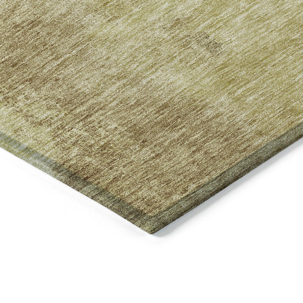 Homeroots 3' Brown & Light Yellow Abstract Rug – Stylish Washable Indoor/Outdoor Area Rug For Any Space 9' X 12' Polyester 602949