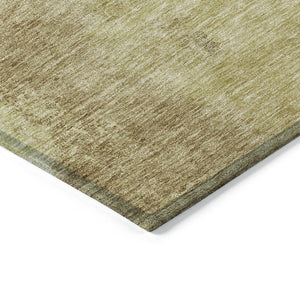 Homeroots 3' Brown & Light Yellow Abstract Rug – Stylish Washable Indoor/Outdoor Area Rug For Any Space 10' X 14' Polyester 602950