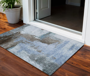 Homeroots 3' Brown & Light Yellow Abstract Rug – Stylish Washable Indoor/Outdoor Area Rug For Any Space 3' X 5' Polyester 602951