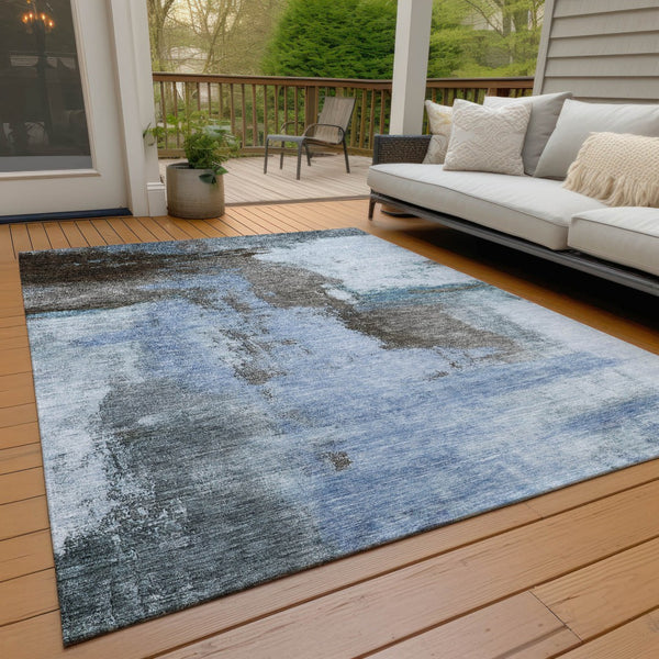 Homeroots 3' Brown & Light Yellow Abstract Rug – Stylish Washable Indoor/Outdoor Area Rug For Any Space 3' X 5' Polyester 602951