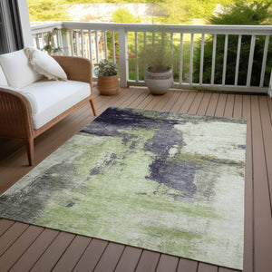 Homeroots 3' Brown & Light Yellow Abstract Rug – Stylish Washable Indoor/Outdoor Area Rug For Any Space 3' X 5' Polyester 602957
