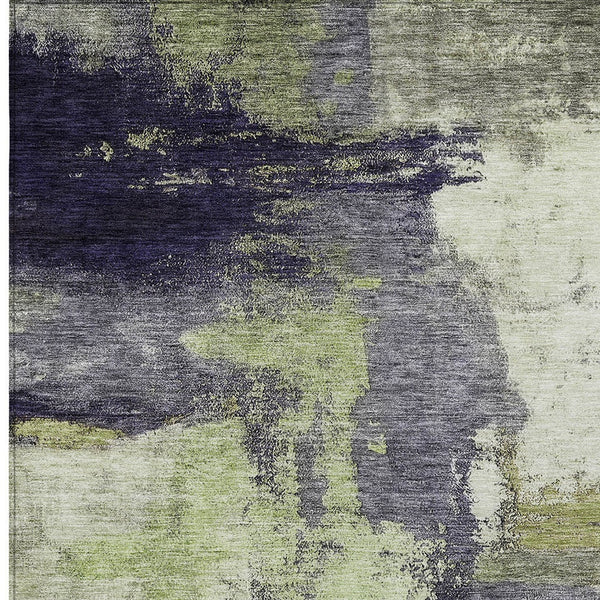 Homeroots 3' Brown & Light Yellow Abstract Rug – Stylish Washable Indoor/Outdoor Area Rug For Any Space 3' X 5' Polyester 602957