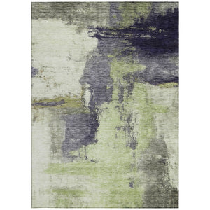 Homeroots 3' Brown & Light Yellow Abstract Rug – Stylish Washable Indoor/Outdoor Area Rug For Any Space 8' X 10' Polyester 602960