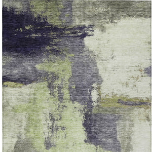 Homeroots 3' Brown & Light Yellow Abstract Rug – Stylish Washable Indoor/Outdoor Area Rug For Any Space 8' X 10' Polyester 602960