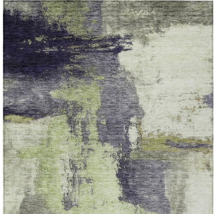 Homeroots 3' Brown & Light Yellow Abstract Rug – Stylish Washable Indoor/Outdoor Area Rug For Any Space 9' X 12' Polyester 602961