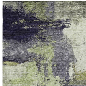 Homeroots 3' Brown & Light Yellow Abstract Rug – Stylish Washable Indoor/Outdoor Area Rug For Any Space 9' X 12' Polyester 602961